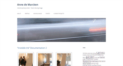 Desktop Screenshot of annedemarcken.com